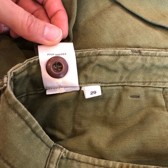 DOEN Wilder Pants in Pine/Olive Green Size 29 - Picture 6 of 7